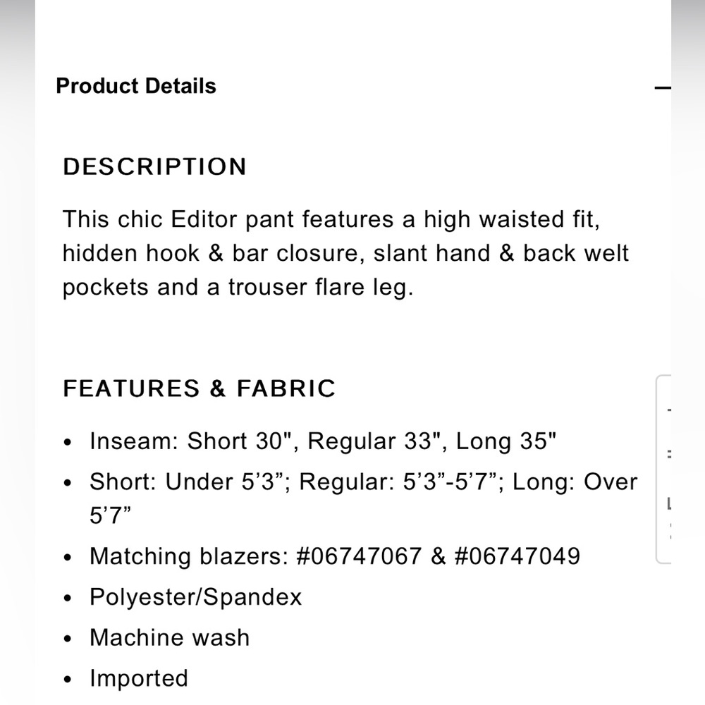 Express High Rise Pants - Picture 7 of 7